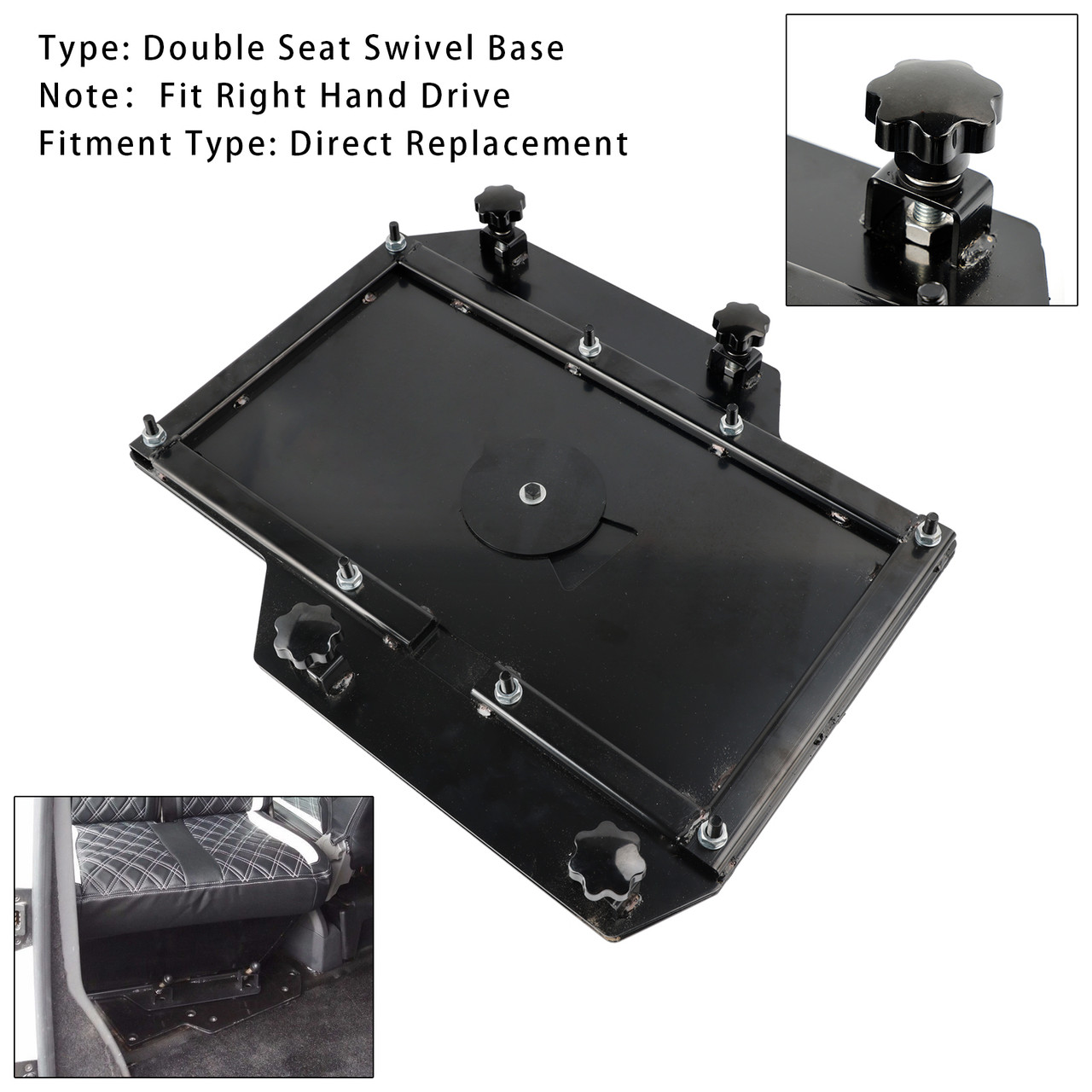 VW T5 T6 Transporter Camper Van Double Seat Swivel Base Generic