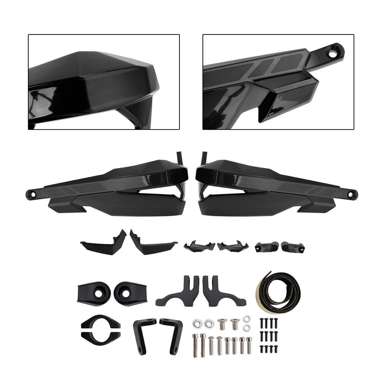 2024-2025 SCRAMBLER 400 X Motorcycle Protector Hand Guards Black Generic