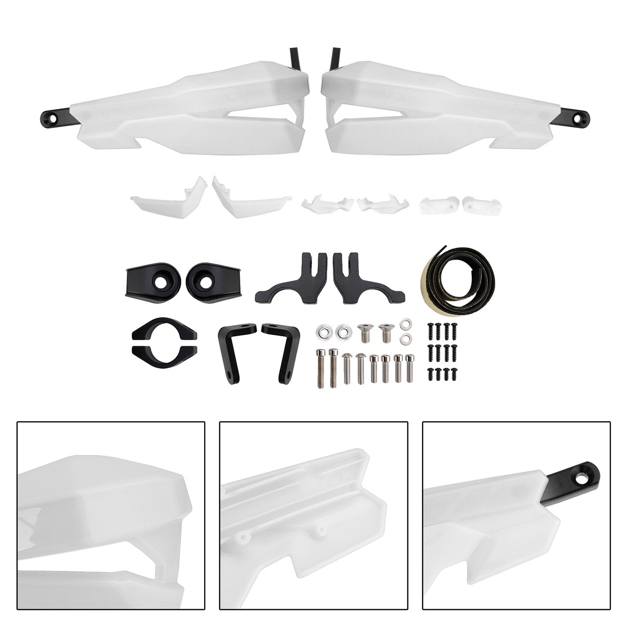 2024-2025 SCRAMBLER 400 X Motorcycle Protector Hand Guards White Generic