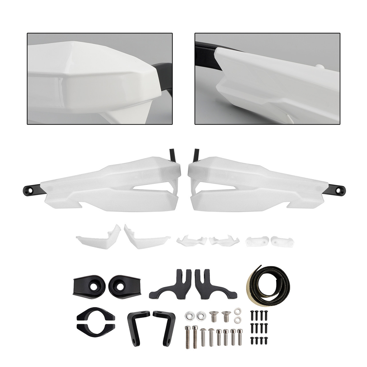 2024-2025 SCRAMBLER 400 X Motorcycle Protector Hand Guards White Generic