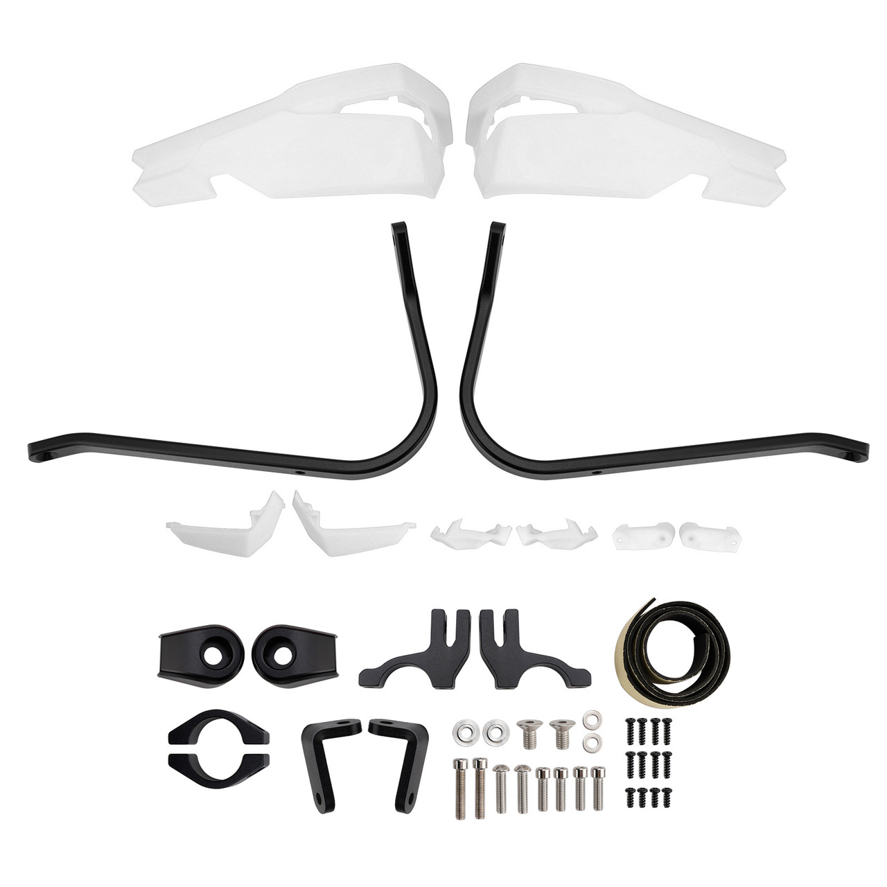 2024-2025 SCRAMBLER 400 X Motorcycle Protector Hand Guards White Generic