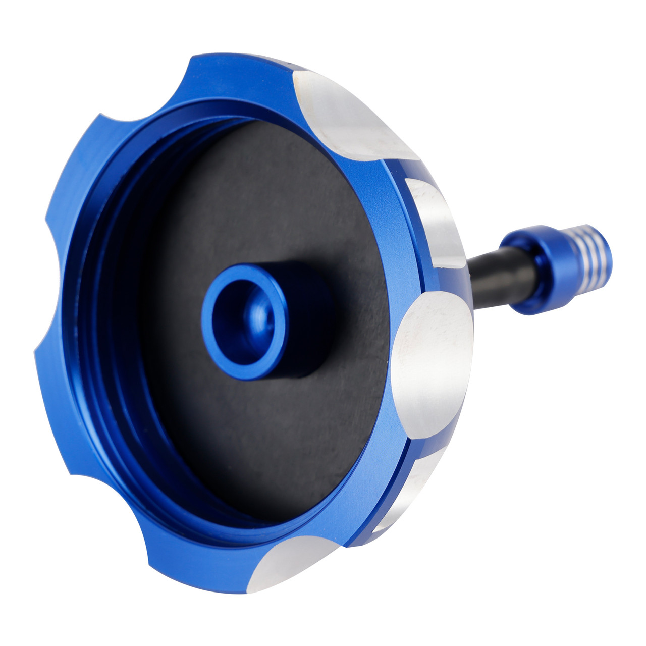 2003-2007 Kawasaki KLX400R KFX400 Aluminum Gas Fuel Tank Cap with Vent Hose 51049-S004 Blue Generic