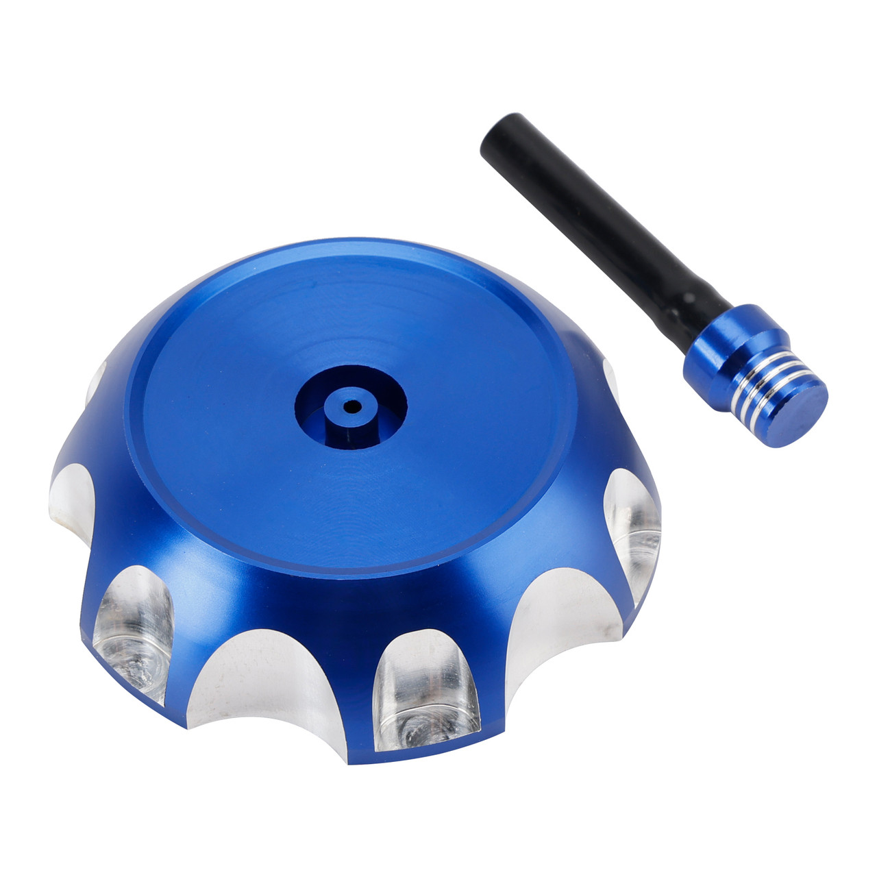 1996-2017 Yamaha YZ400F YZ250/ 125 Aluminum Gas Fuel Tank Cap with Vent Hose 51049-S004 Blue Generic