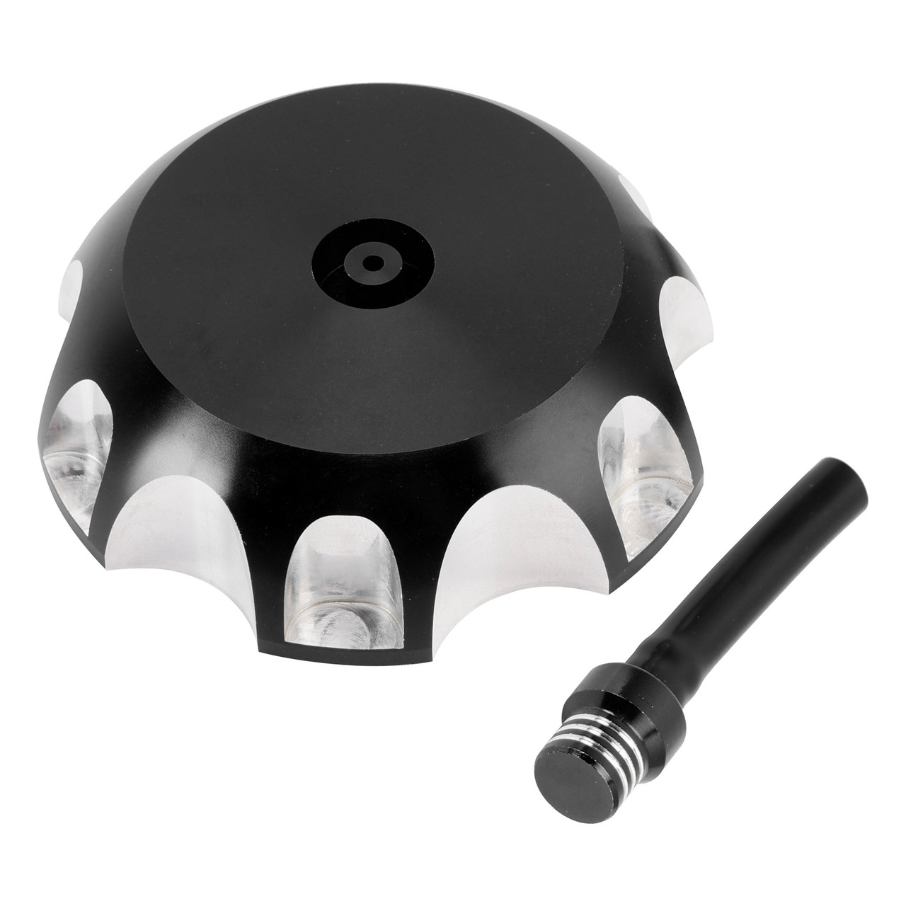 1987-2023 Yamaha Raptor TTR50E TTR50E Aluminum Gas Fuel Tank Cap with Vent Hose 2FJ-24610-00 Black Generic