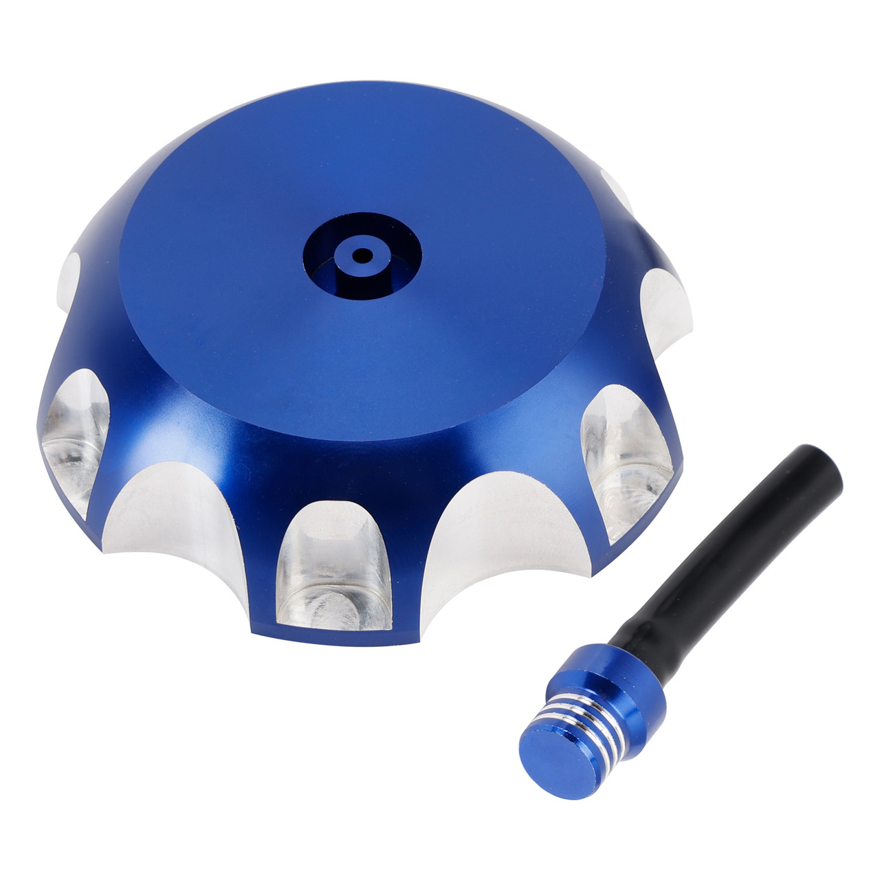 2000-2017 Honda CR85/R CR125R CR250R Aluminum Gas Fuel Tank Cap with Vent Hose 2FJ-24610-00 Blue Generic