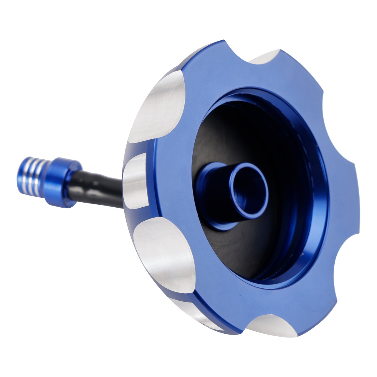 2003-2017 Suzuki RM65 RM100 RM125 RM250 Aluminum Gas Fuel Tank Cap with Vent Hose 2FJ-24610-00 Blue Generic