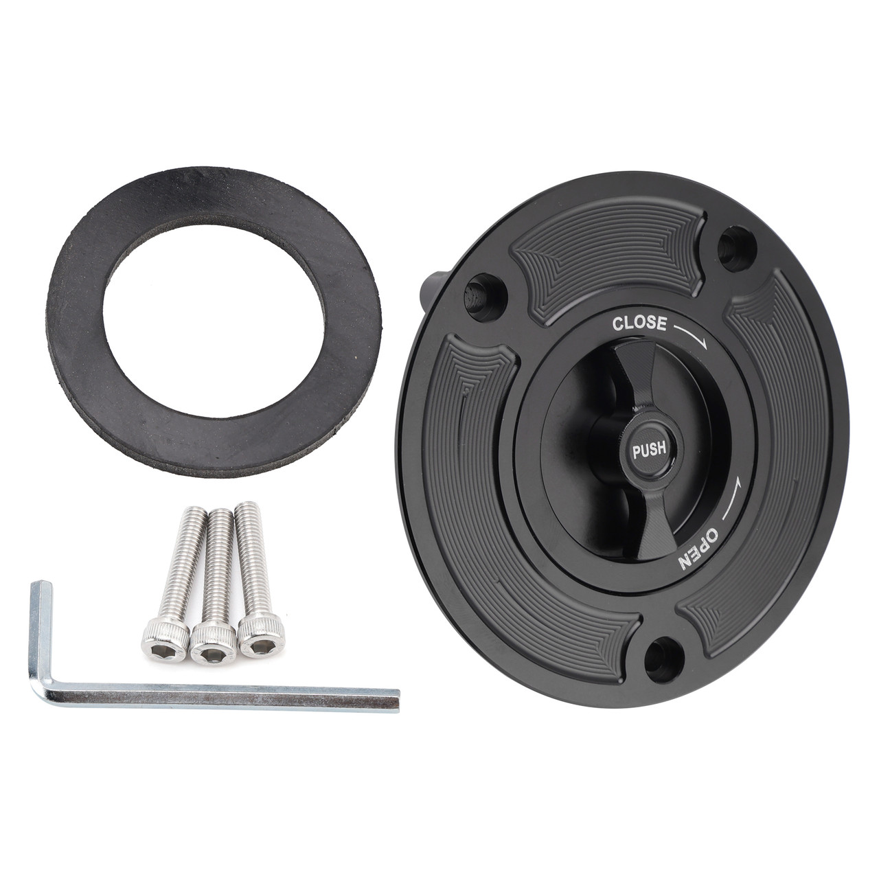 2003-2025 Suzuki GSXR 600 GSX-R 750 1000 Quick Release Keyless Fuel Gas Cap 107mm Black Generic