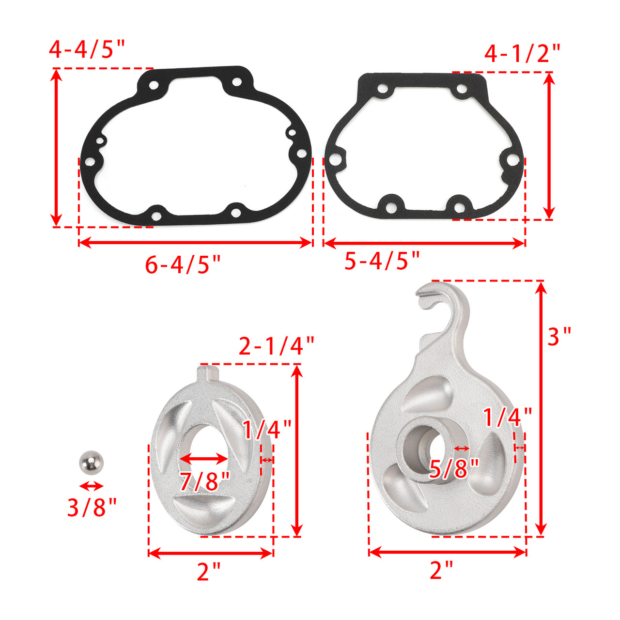 1987-2020 Big Twin Dyna Softail Touring Lever Pull Power Easy Clutch Gasket Kit Generic