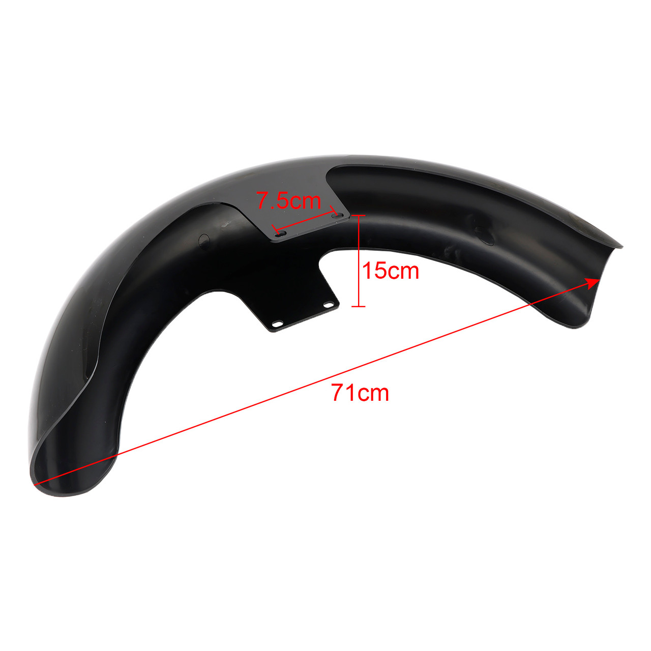 1994-1996 Touring Tour Glide Ultra Classic 19"Wrap Front Fender Black Generic