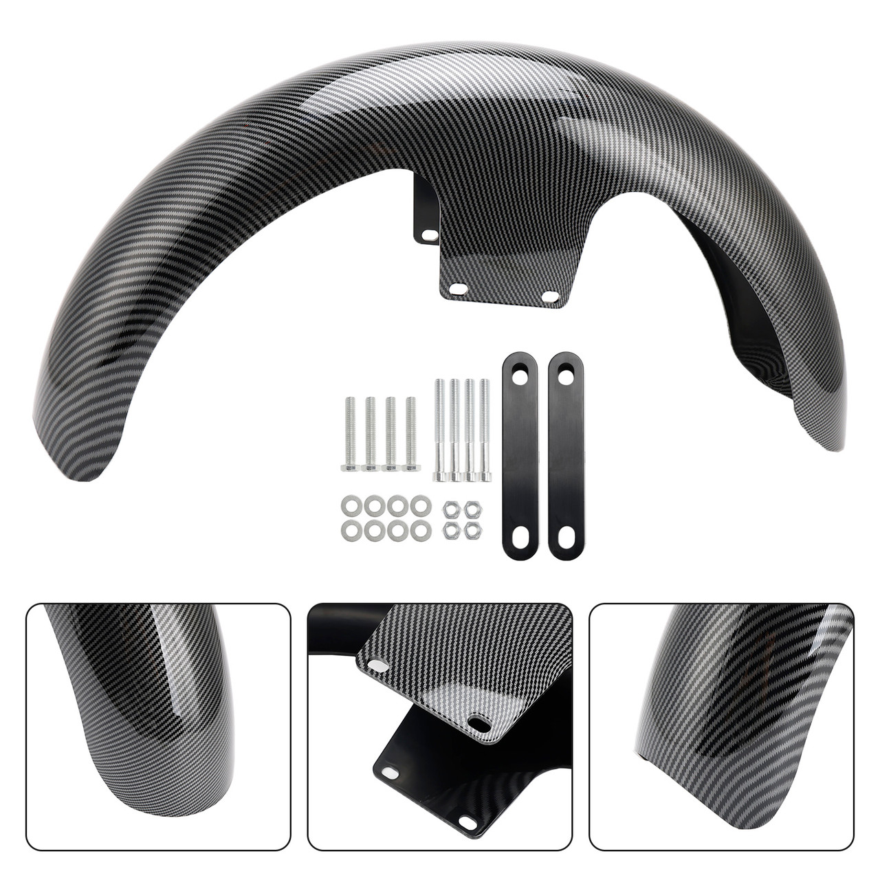 1994-1996 Touring Tour Glide Ultra Classic 19"Wrap Front Fender Carbon Generic