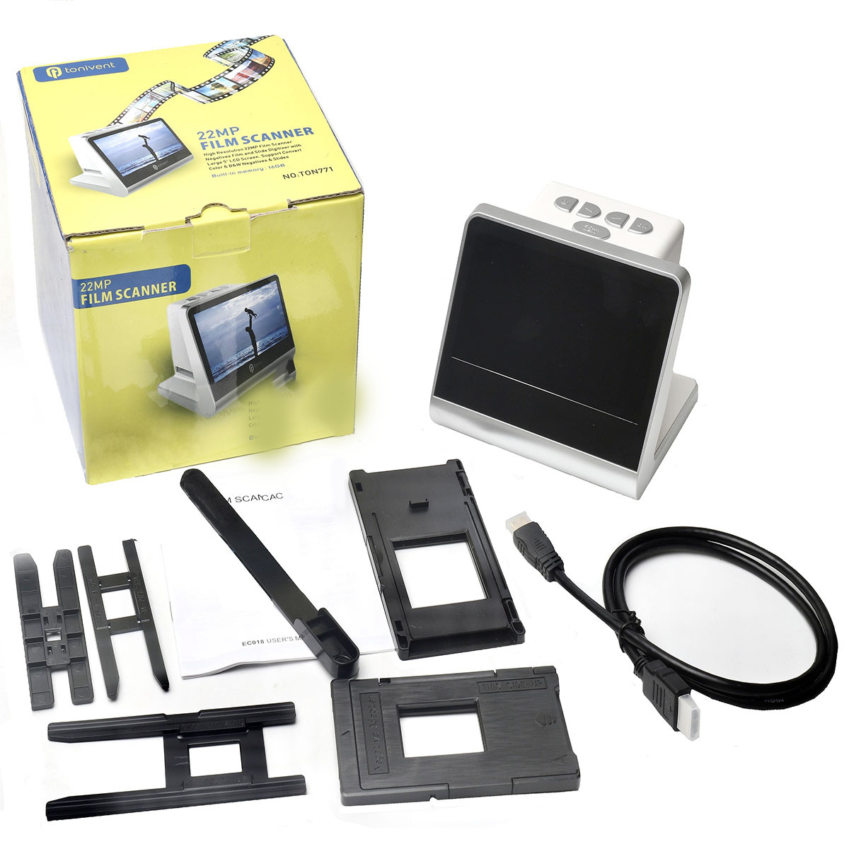 5-inch Screen 14 22MP Film Scanner 126KPK/135/110/Super 8 Films Monochrome Slide