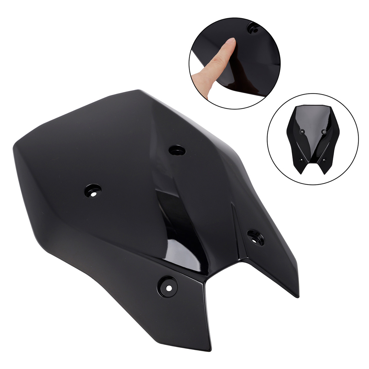 2025- Kawasaki Z900 Z 900 Windshield Windscreen Black Generic