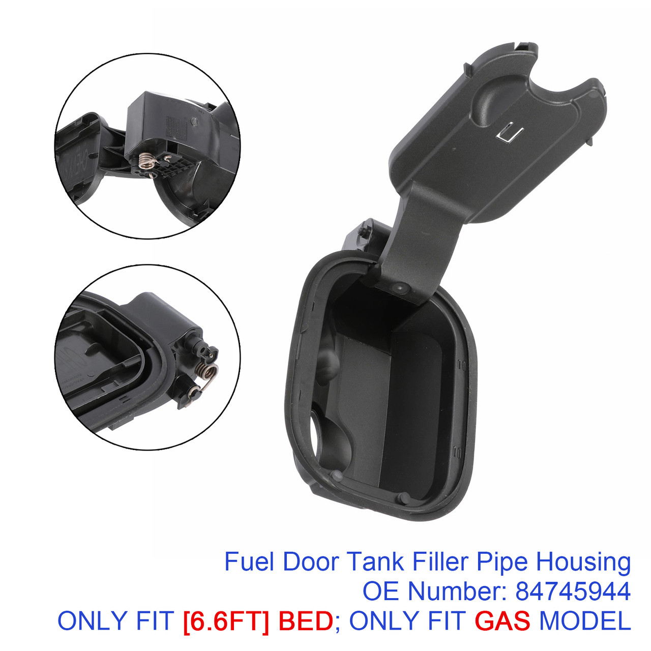 2019-2024 Chevrolet Silverado 1500 6.5 Fuel Door Tank Filler Pipe Housing 84745944 Generic