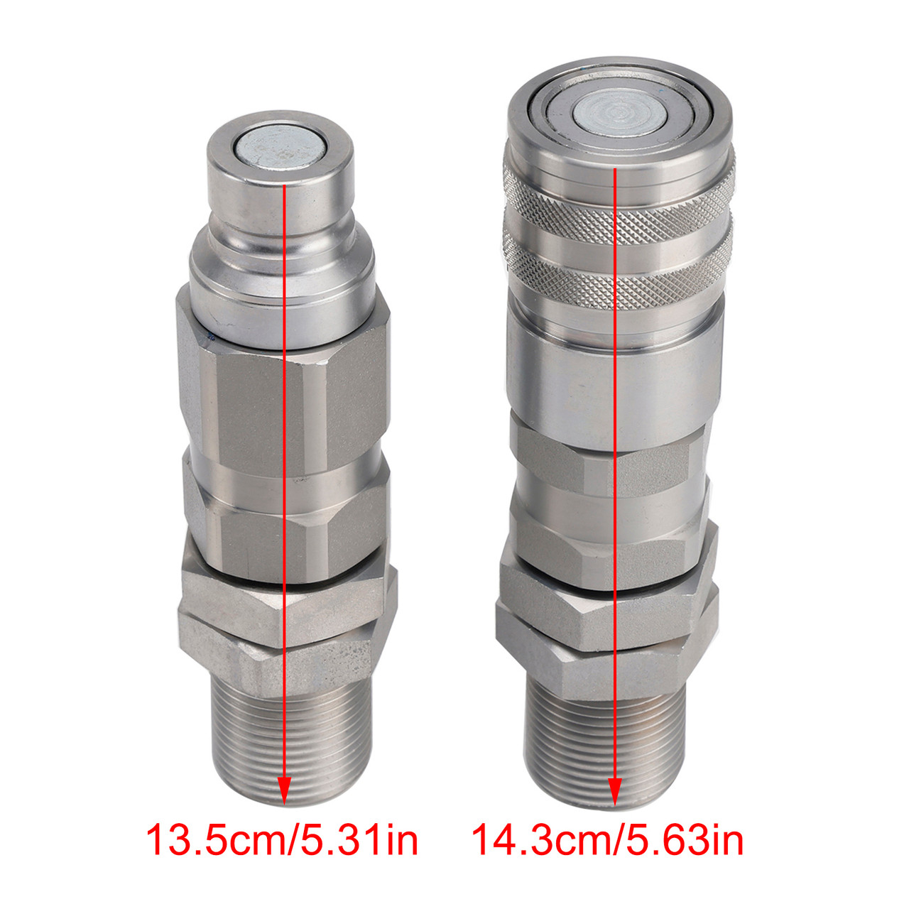 KV14216 AT312470 Hydraulic Flat Face Coupler Kit For John Deere 240 328 318D