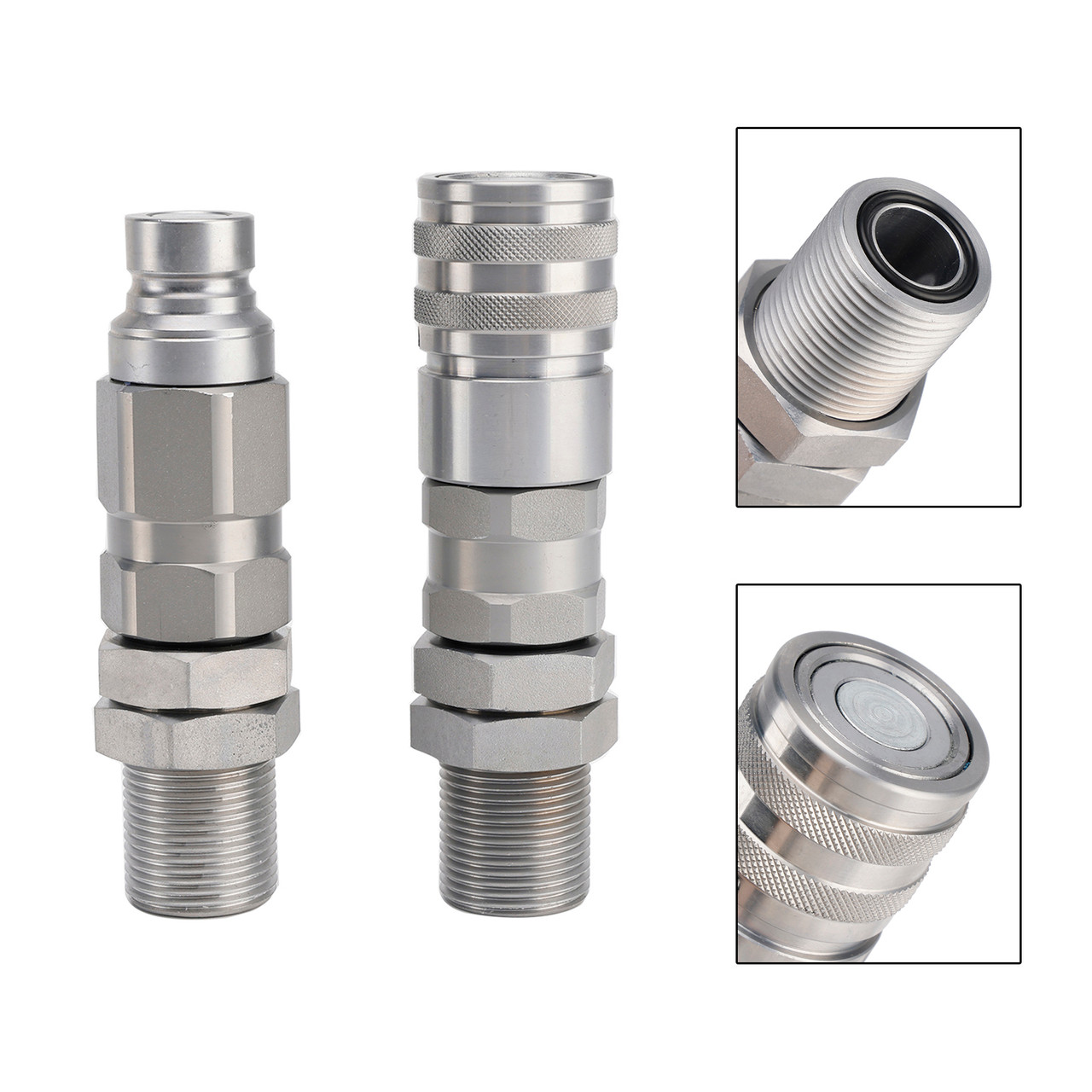 KV14216 AT312470 Hydraulic Flat Face Coupler Kit For John Deere 240 328 318D