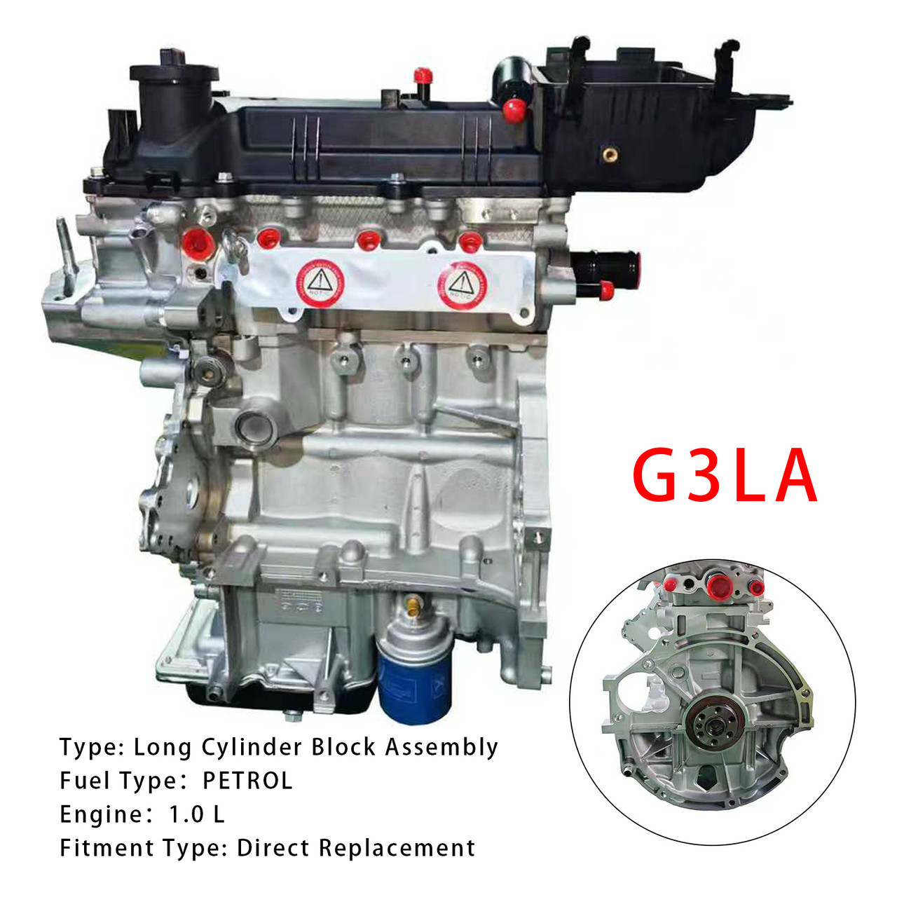 2007+ MK3 KIA PICANTO EURO 6 1.0L PETROL Brand New G3LA Engine Block Assembly