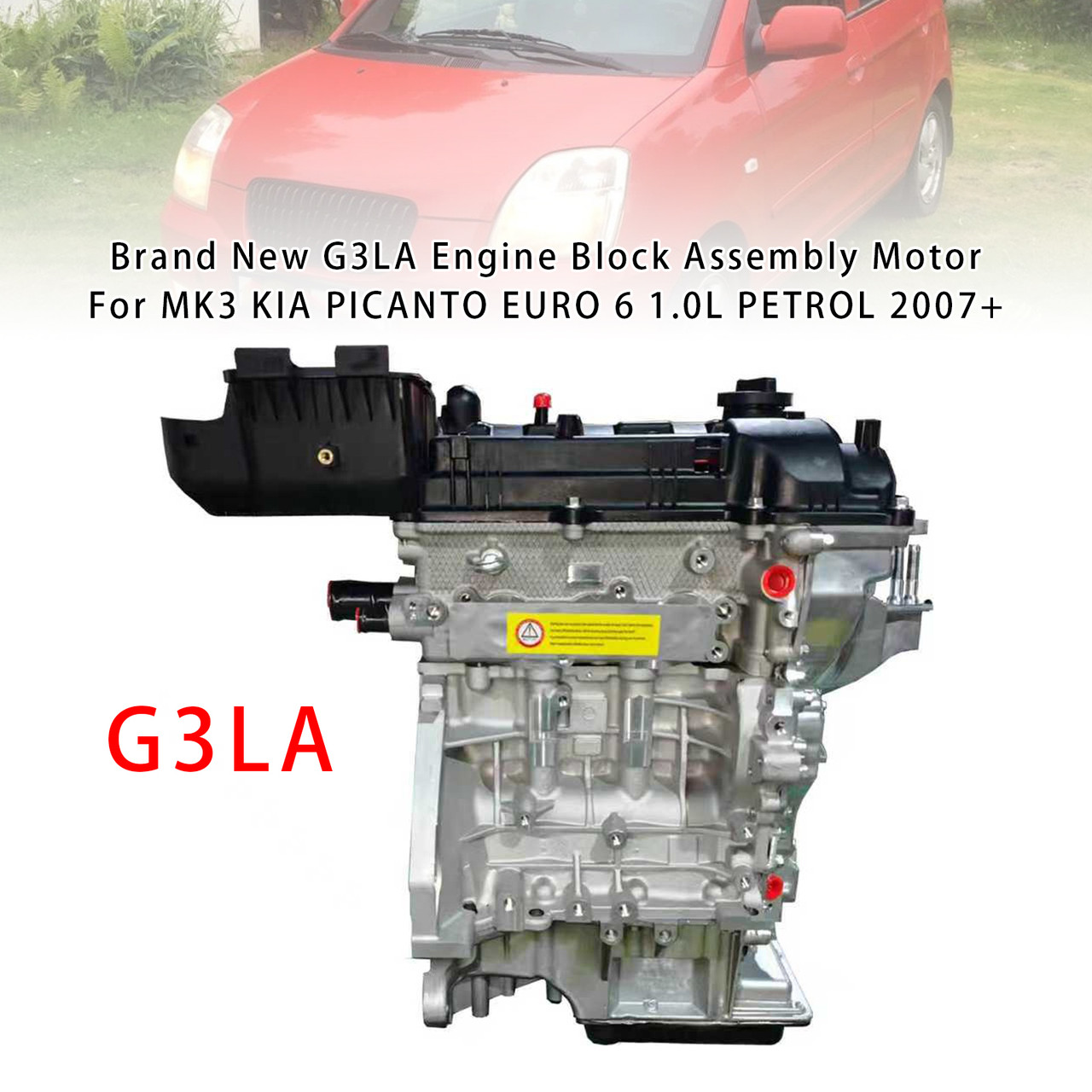 Brand New G3LA Engine Block Assembly For MK3 KIA PICANTO EURO 6 1.0L PETROL 07+