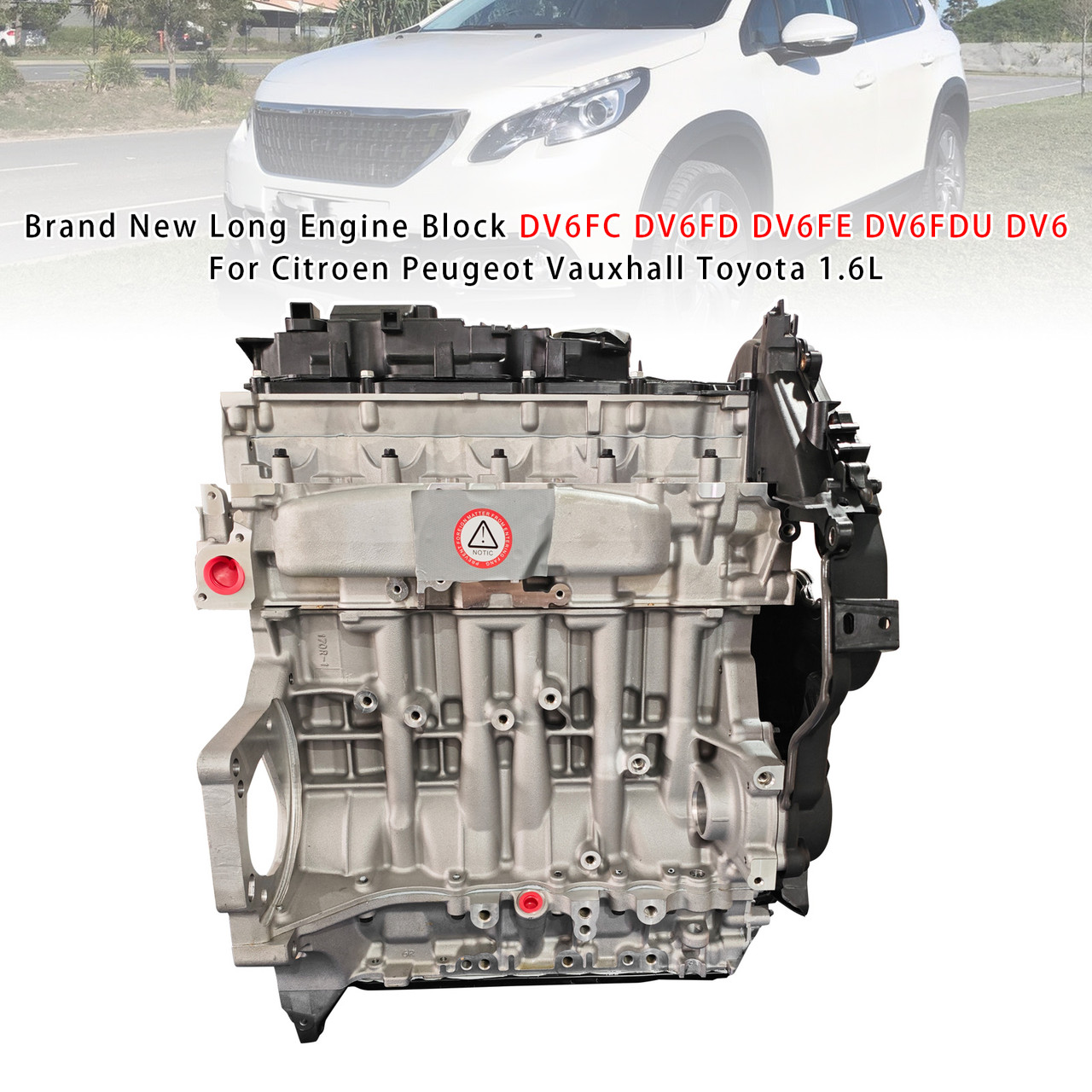 Engine Block DV6FC DV6FD DV6FE DV6FDU DV6 For Citroen Peugeot Vauxhall 1.6L

