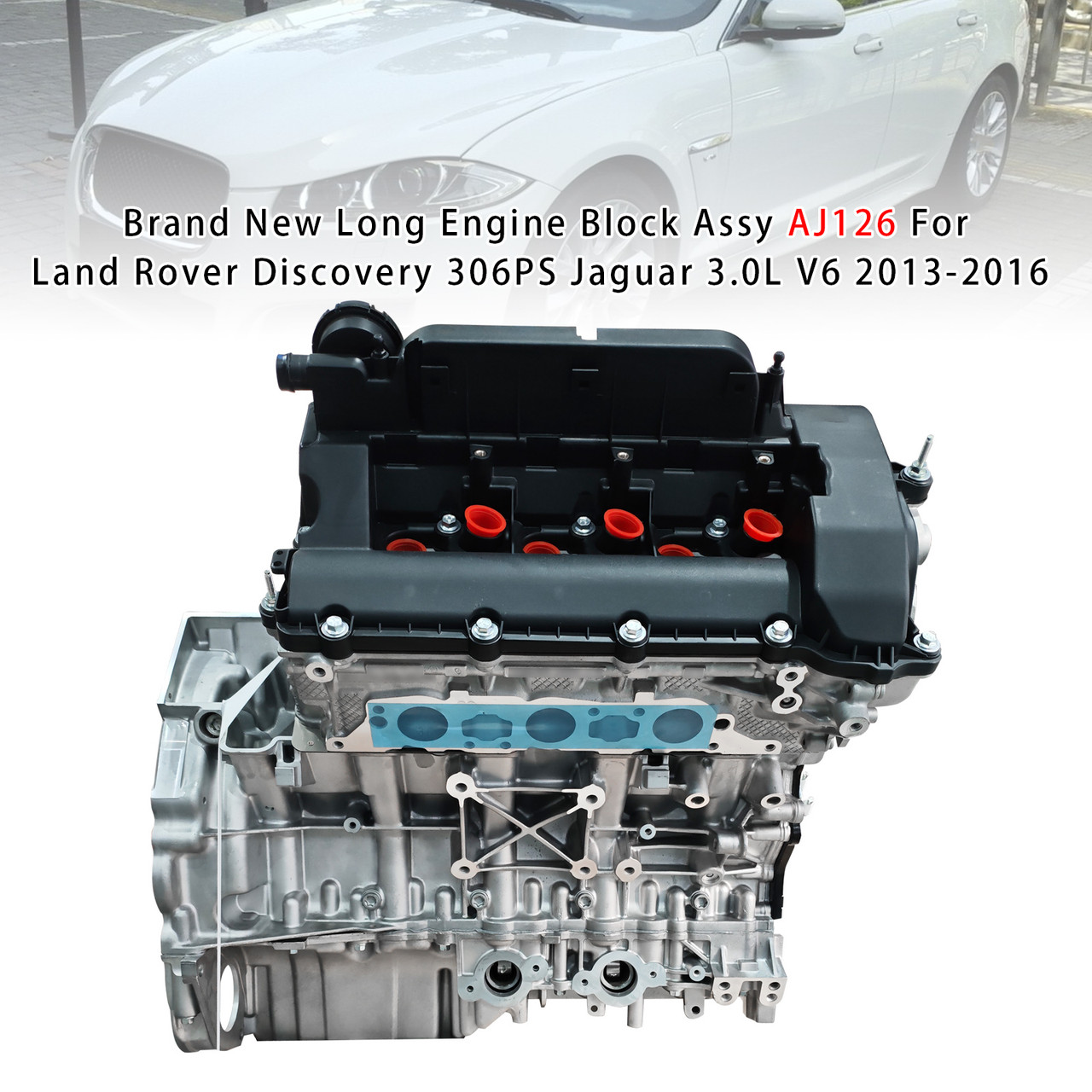 Long Engine Block Assy AJ126 For Land Rover Discovery 306PS Jaguar 3.0L V6 13-16