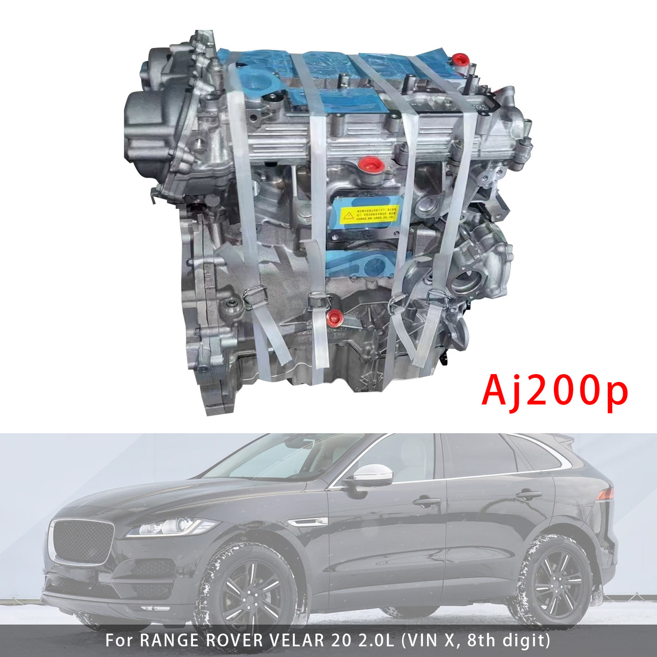 Engine Block Aj200p For Range Rover Velar 2.0L Turbo Charged I4 2019-2020
