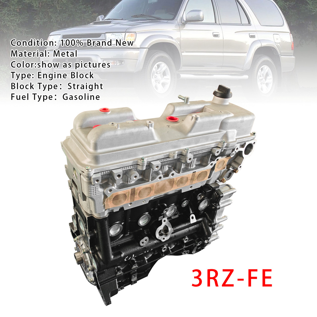 Engine Block 3RZ-FE For Toyota 4runner 2.7L 4-Cylinder 1994-2003 4 Port Intake
