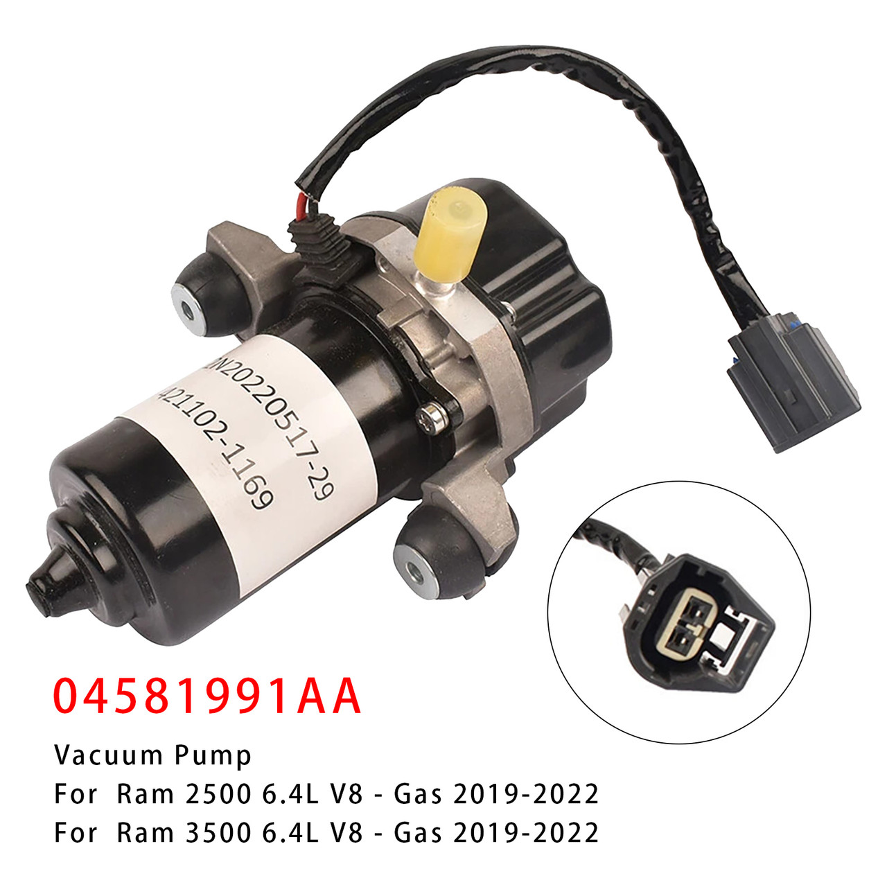 2019-2022 Ram 1500 3.6L 5.7L Vacuum Pump 04581991AA Generic