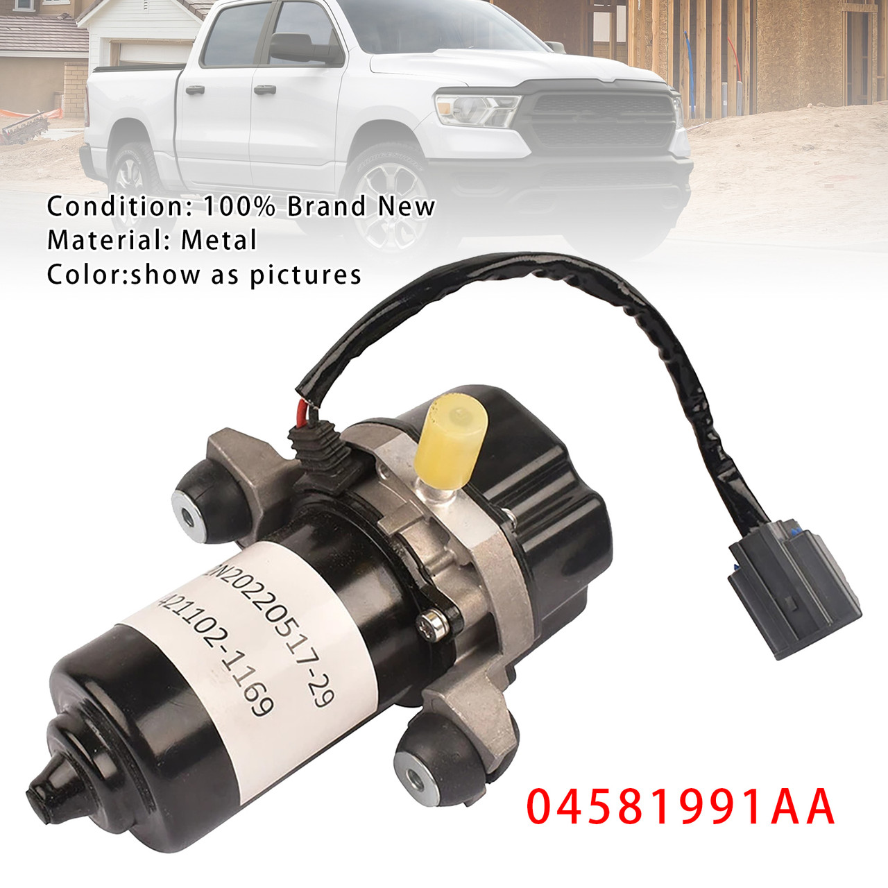 2020-2022 Jeep Gladiator 3.6L V6 - Gas Vacuum Pump 04581991AA Generic