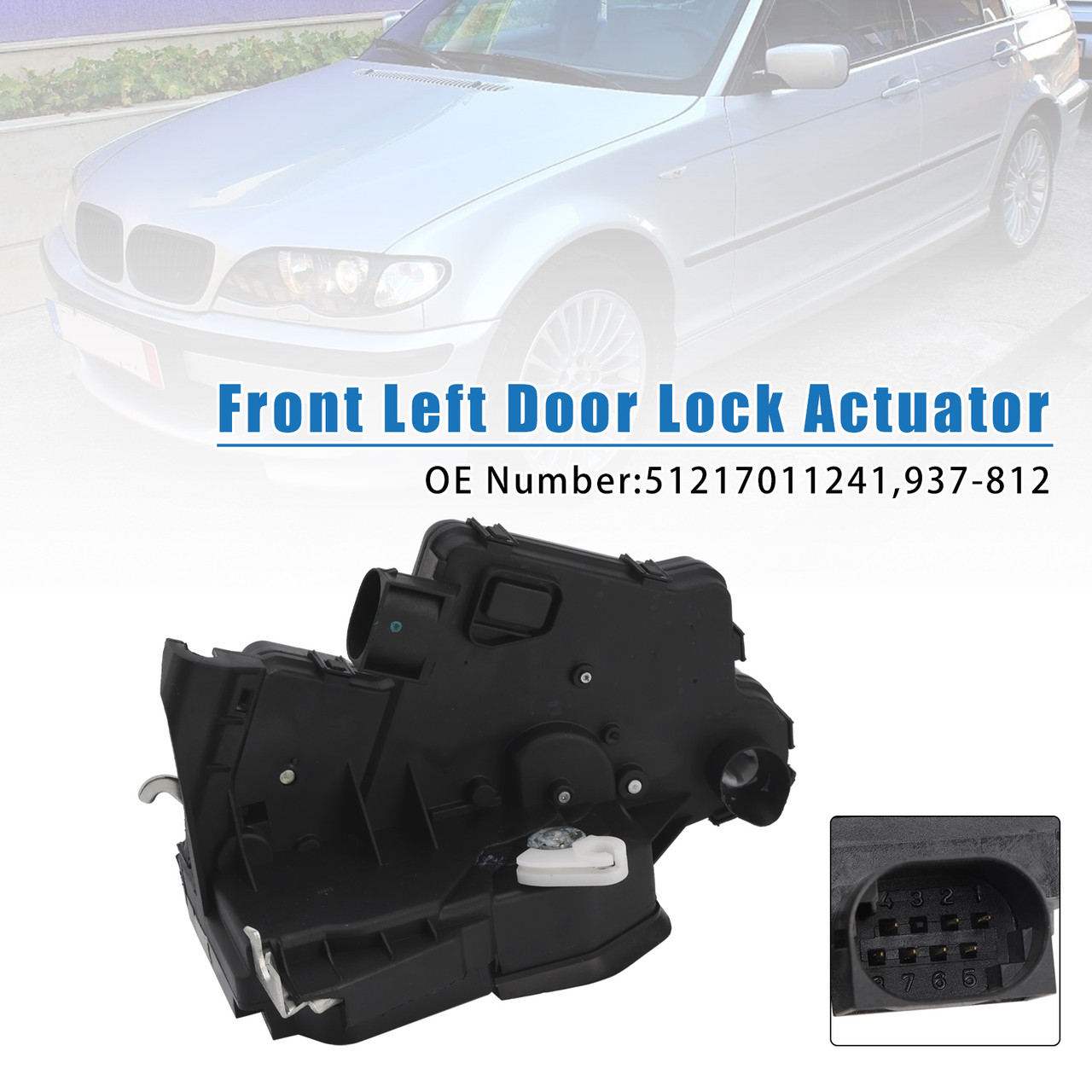 2000-2005 BMW 3 Series E46 Sedan / Touring Front Left Door Lock Actuator 51217011241 Generic