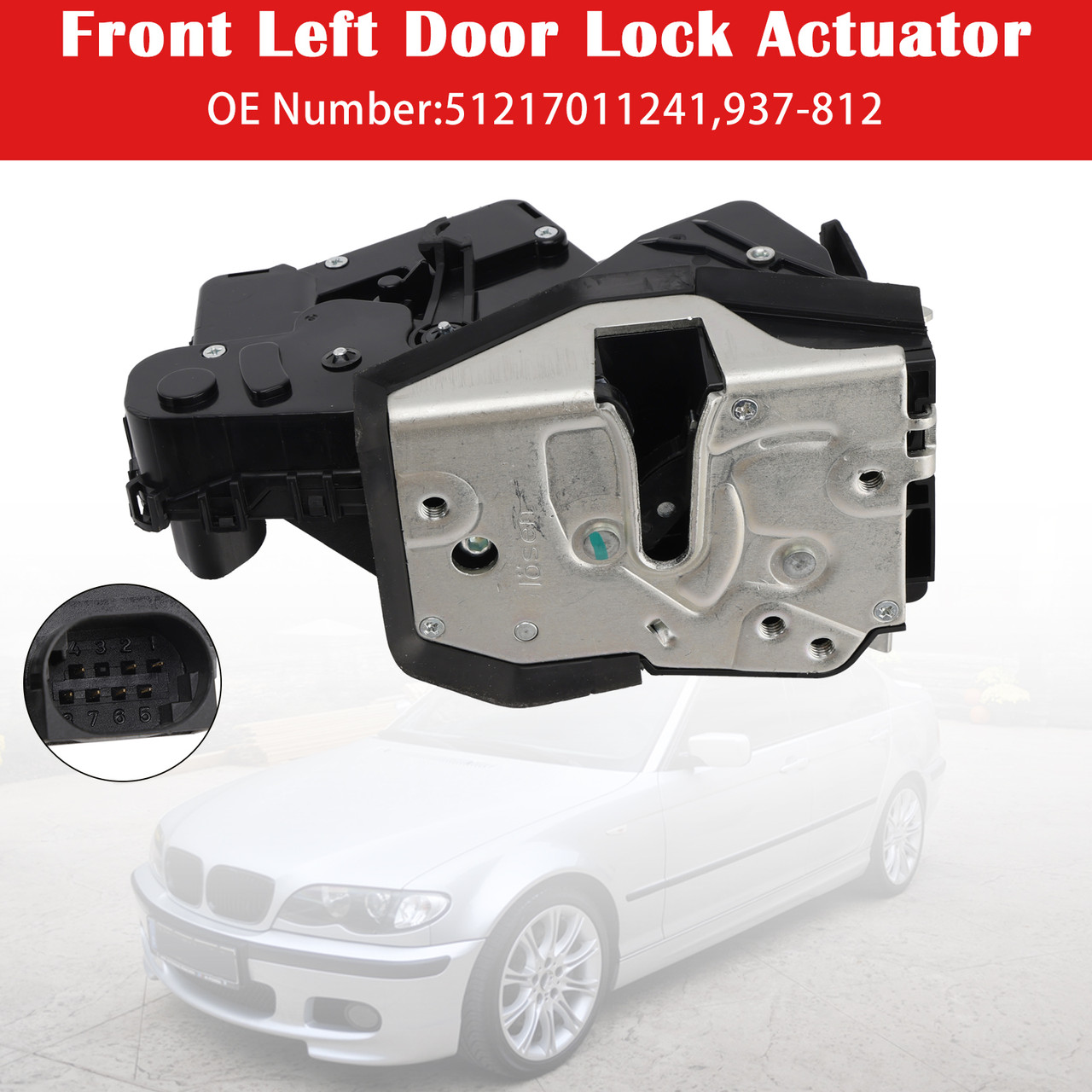 2000-2005 BMW 3 Series E46 Sedan / Touring Front Left Door Lock Actuator 51217011241 Generic