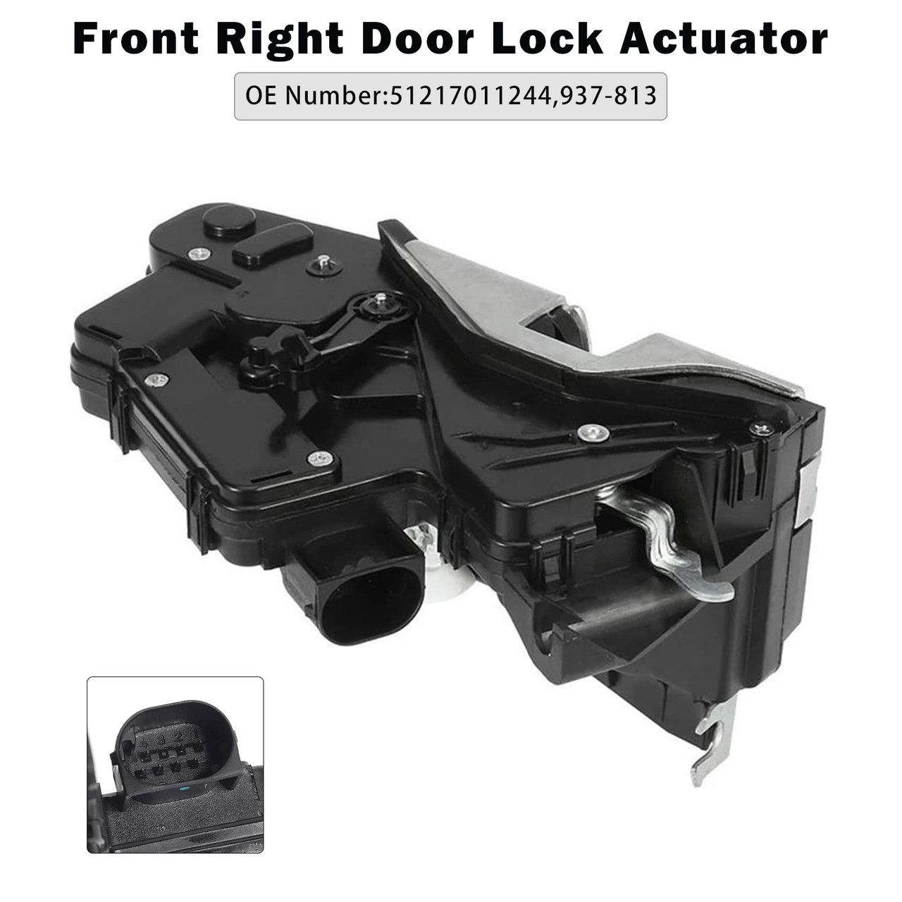 2000-2005 BMW 3 Series E46 Sedan / Touring Front Right Door Lock Actuator 51217011244 Generic