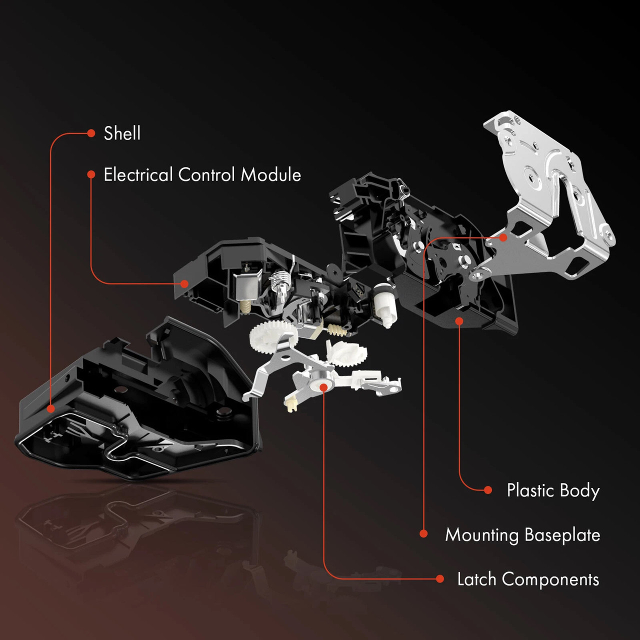 2000-2005 BMW 3 Series E46 Sedan / Touring Front Right Door Lock Actuator 51217011244 Generic