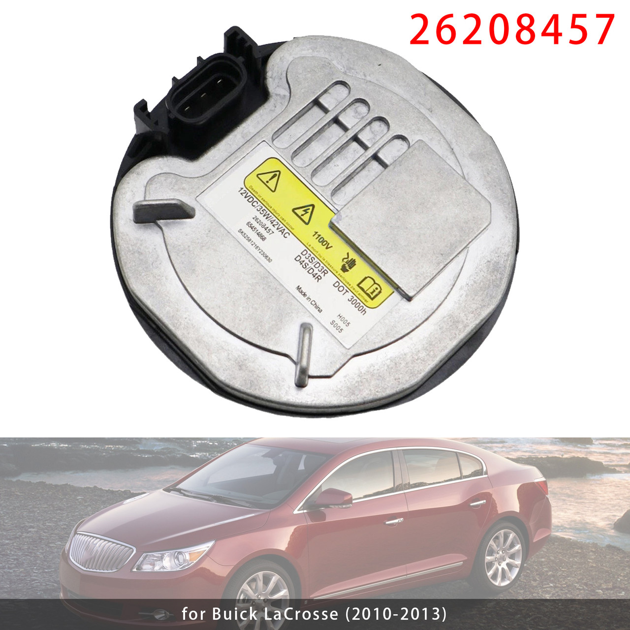 2010-2013 Buick LaCrosse Xenon Ballast Control Unit 26208457 Generic