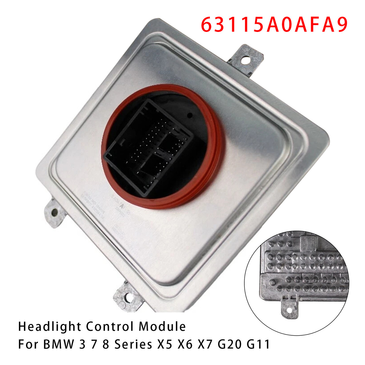 BMW 3 7 8 Series X5 X6 X7 G20 G11 LED Headlight Control Module 63115A0AFA9 Generic