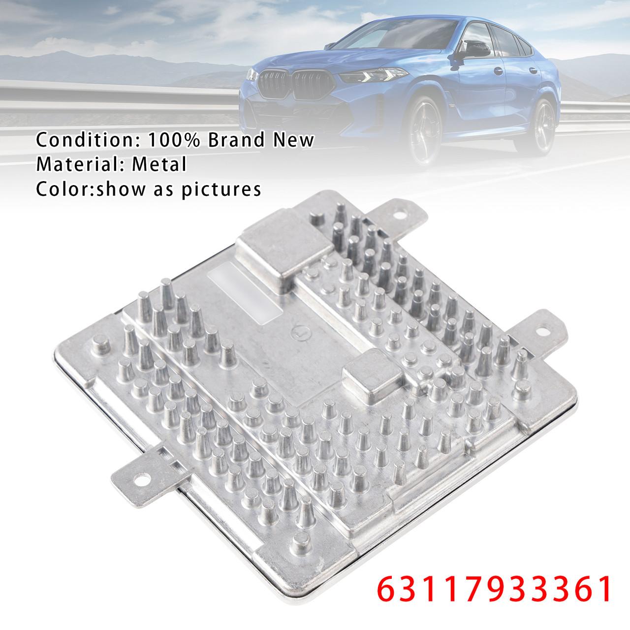 BMW series 1 2 3 7 8 Led Headlight Control Unit 63117933361 Generic