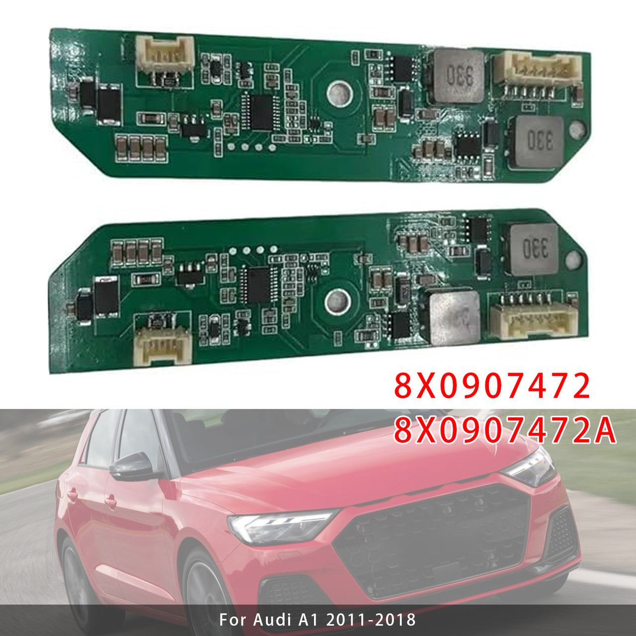 2011-2018 Audi A1 Left+Right LED Headlight Power Controller Module 8X0907472 8X0907472A Generic