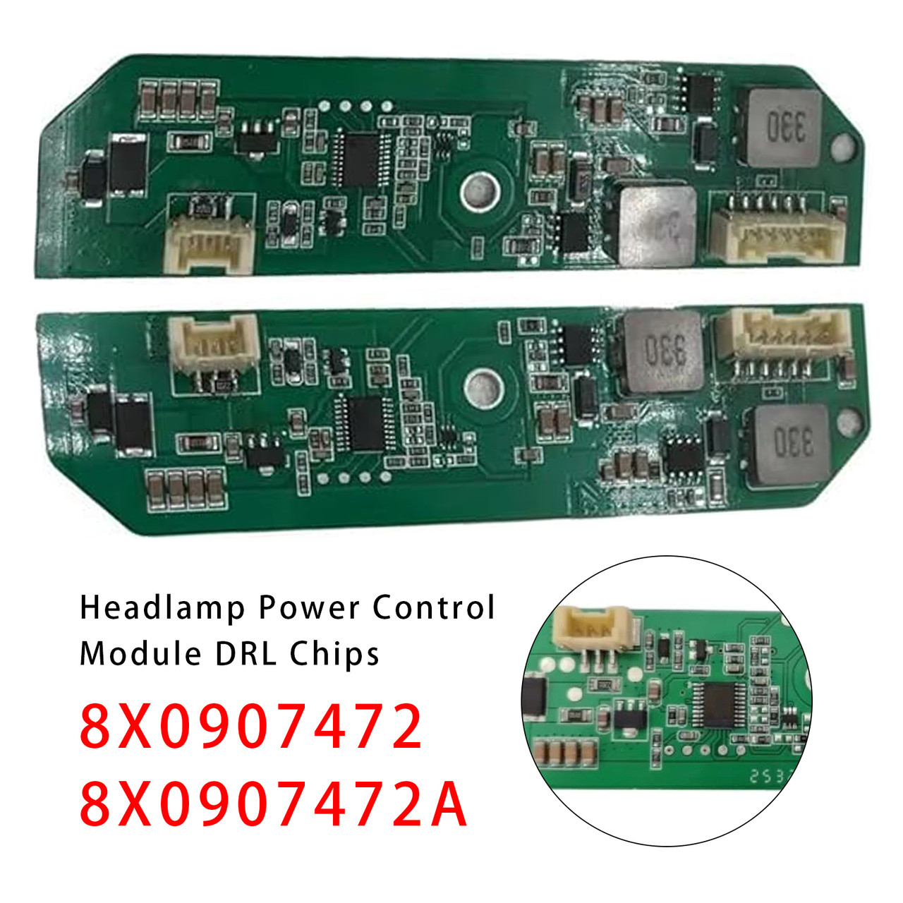 2011-2018 Audi A1 Left+Right LED Headlight Power Controller Module 8X0907472 8X0907472A Generic