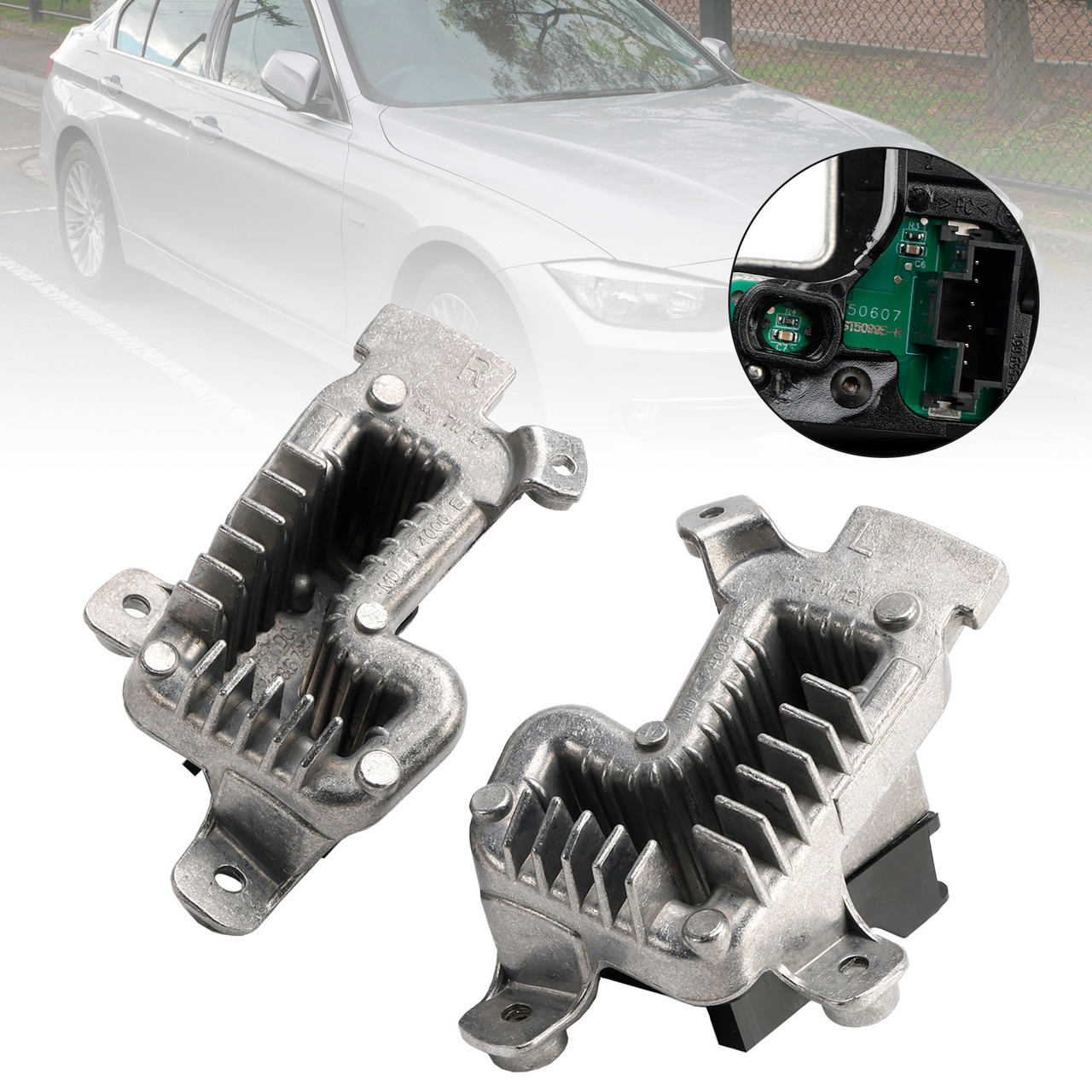 2012-2017 BMW F30 F35 320i 328i 335i 2Pcs Left/Right Headlight Module Turn Signal 63117419619 Generic