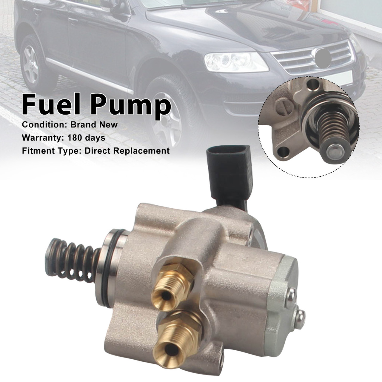 2007-2010 Audi A6 A8 Q7 4.2L V8 Right High Pressure Fuel Pump 079127026AC Generic