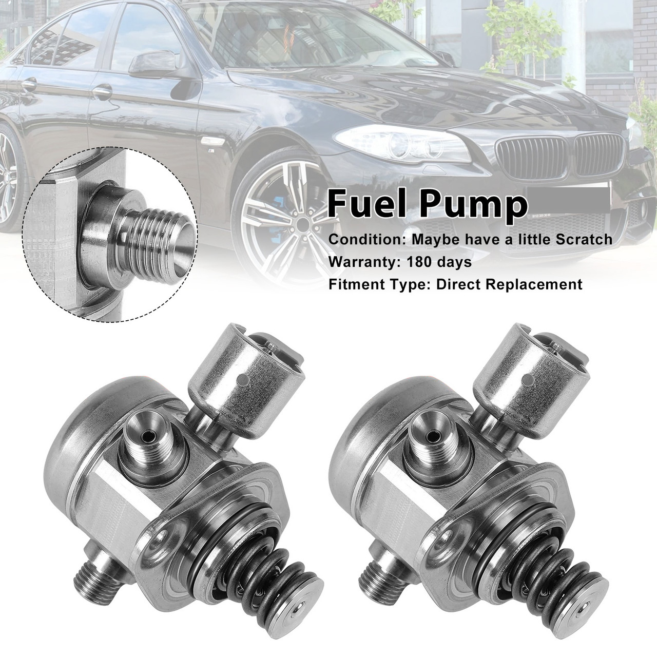 2011-2015 BMW Alpina B6 B7 B7L 2PCS High Pressure Fuel Pump 13517595339 Generic