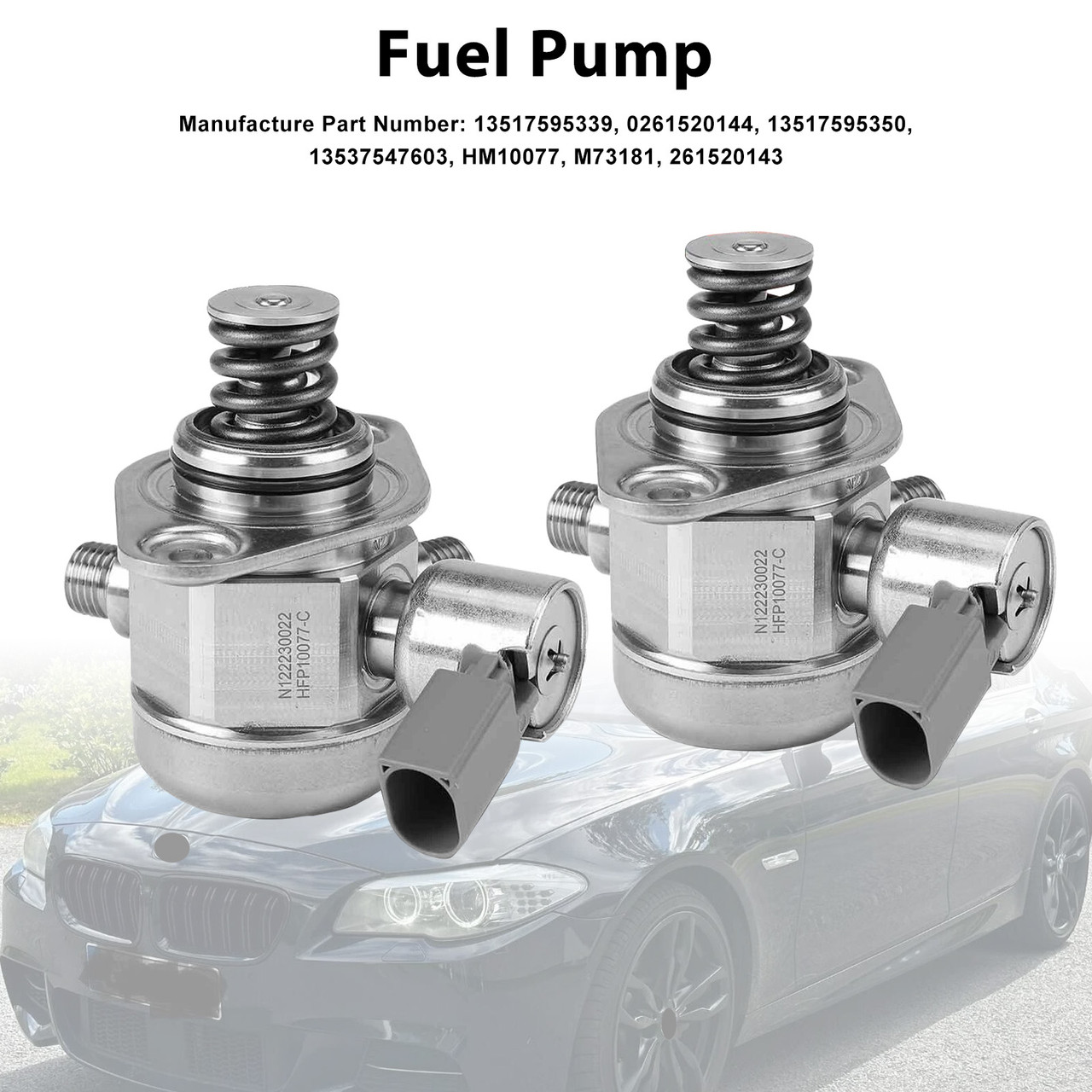 2008-2014 BMW X5 E70 E71 2PCS High Pressure Fuel Pump 13517595339 Generic