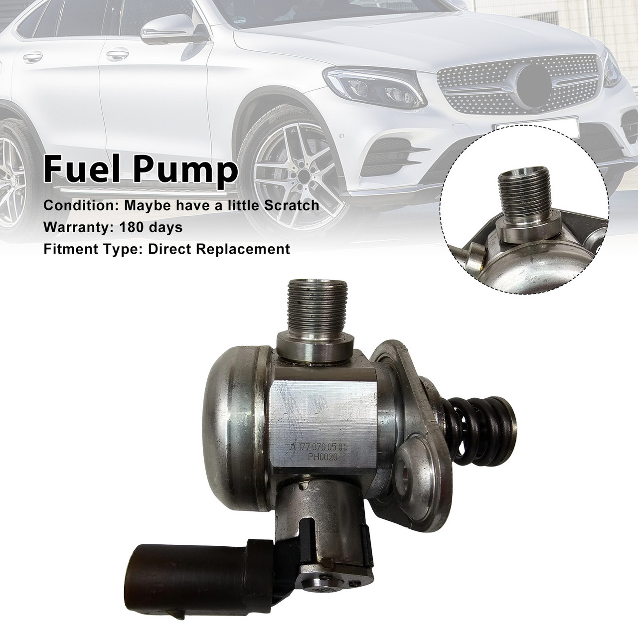 MERCEDES-BENZ GLC-CLASS C253 High Pressure Fuel Pump A1770700501 Generic