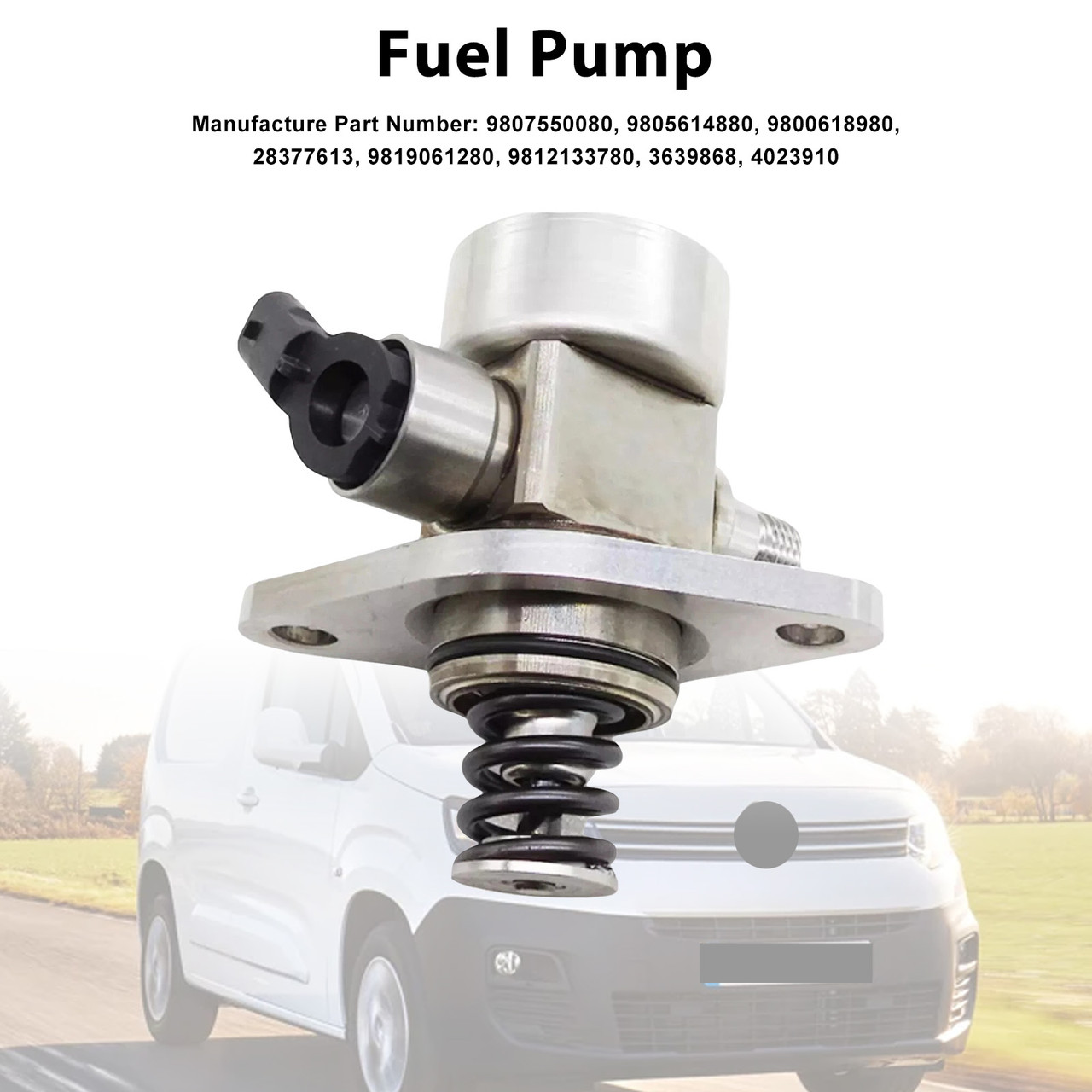 2019- Vauxhall Combo E 1.2L High Pressure Petrol Fuel Pump 9807550080 Generic