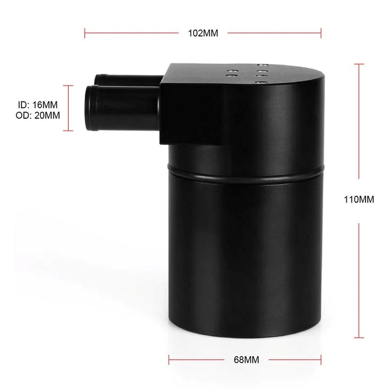 2008-2010 BMW 5 Series E60 Sedan 535i /535xi Oil Catch Can Tank with Silicone Radiator Hose OCC016-Black Generic