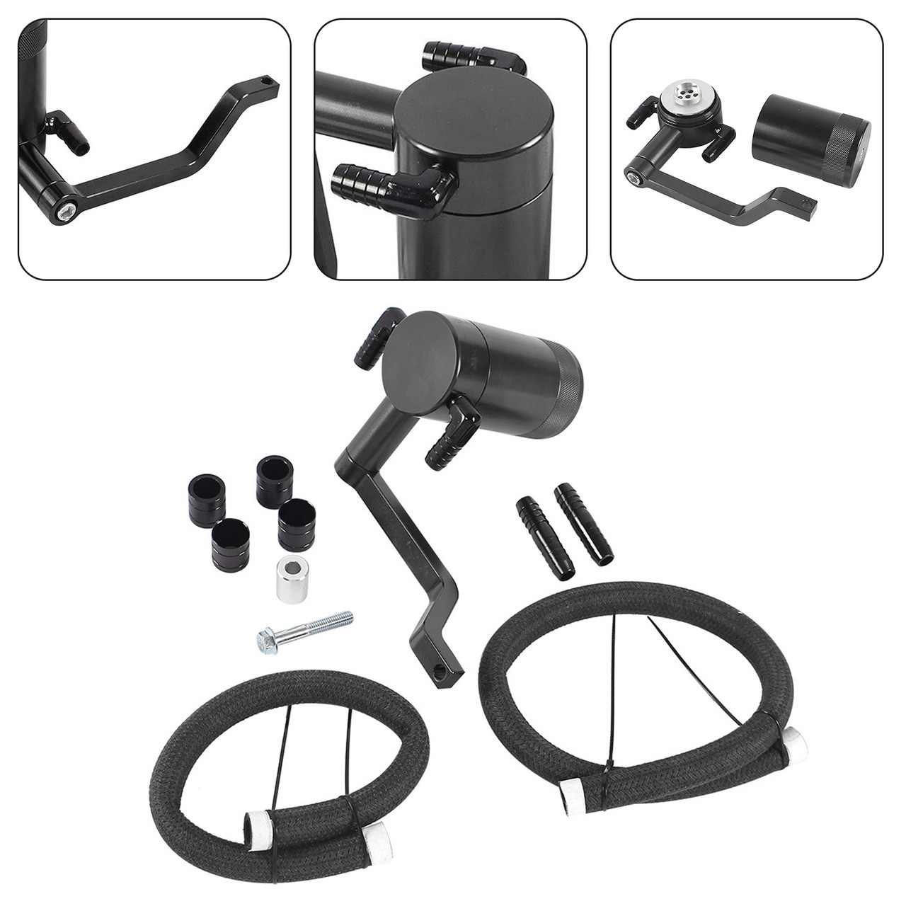 2011-2021 Dodge Challenger 6.4 Catch Can Air Oil Separator Black OCC-1056 Generic