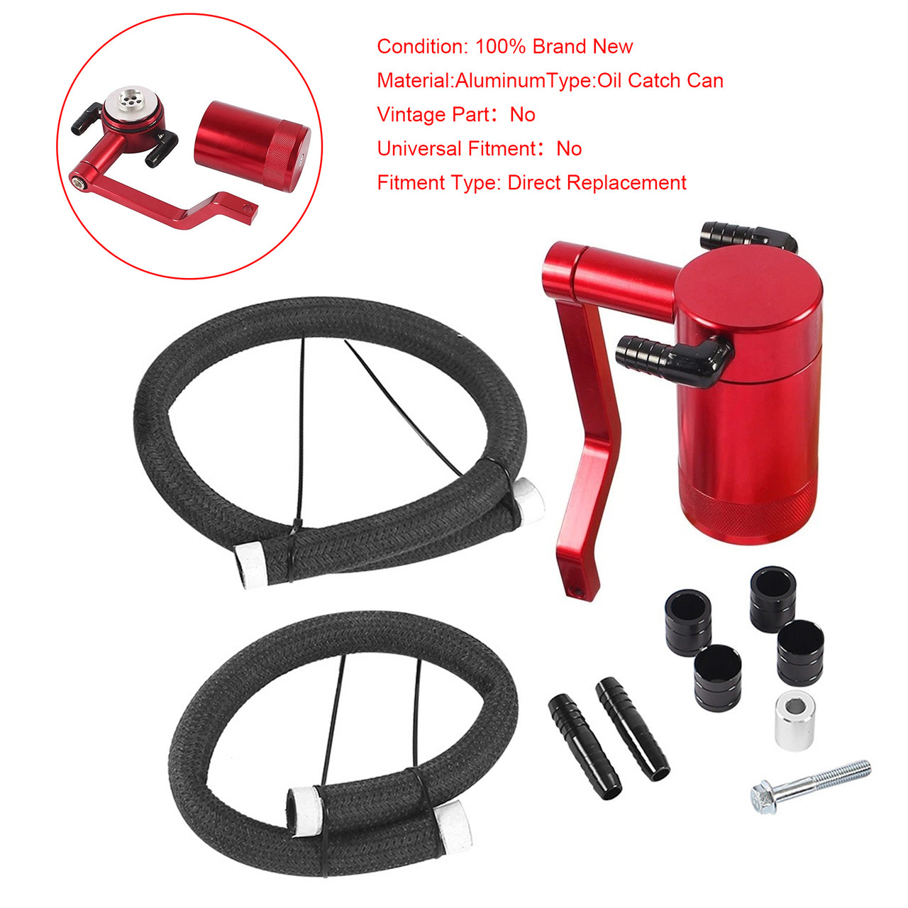 2011-Present Chrysler 300 6.4 Catch Can Air Oil Separator Red OCC-1056 Generic