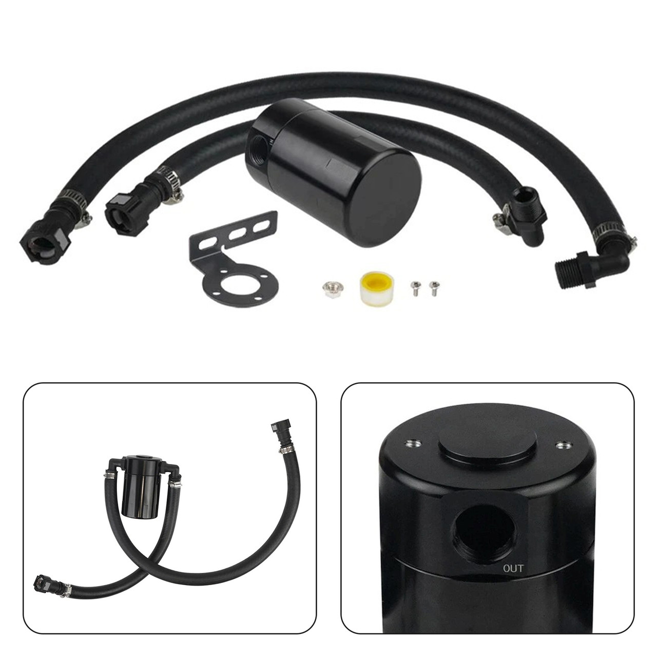 2019-2022 Chevy Silverado 1500 5.3L & 6.2L Catch Can Air Oil Separator OCC-1075 Generic