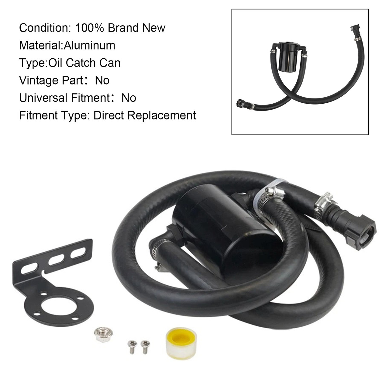 2019-2022 GMC Sierra 1500 5.3L & 6.2L Catch Can Air Oil Separator OCC-1075 Generic
