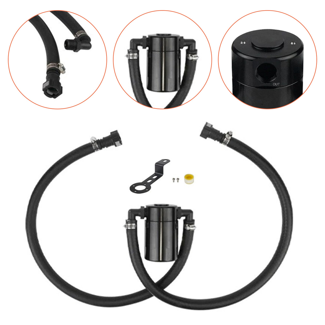 2015-2020 GMC Yukon/Yukon XL 5.3L & 6.2L Catch Can Air Oil Separator OCC-1074 Generic