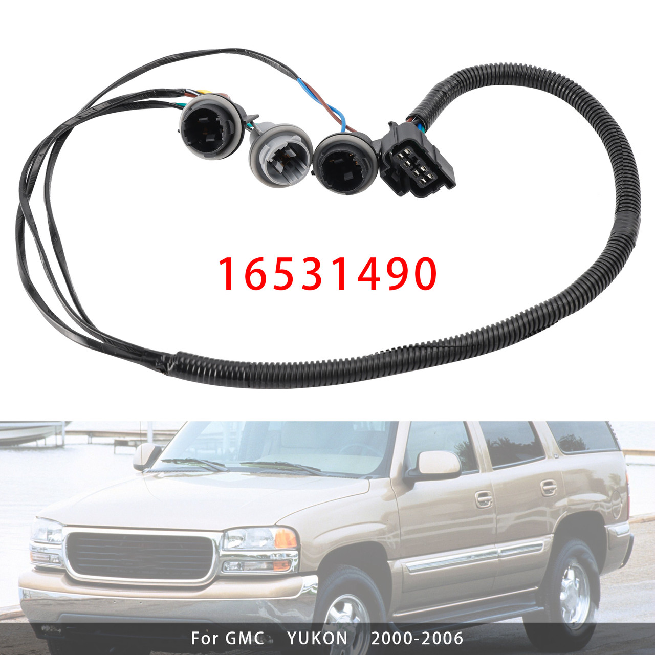 2000-2006 CHEVROLET TAHOE Tail Light Wiring Harness 16531490 Generic