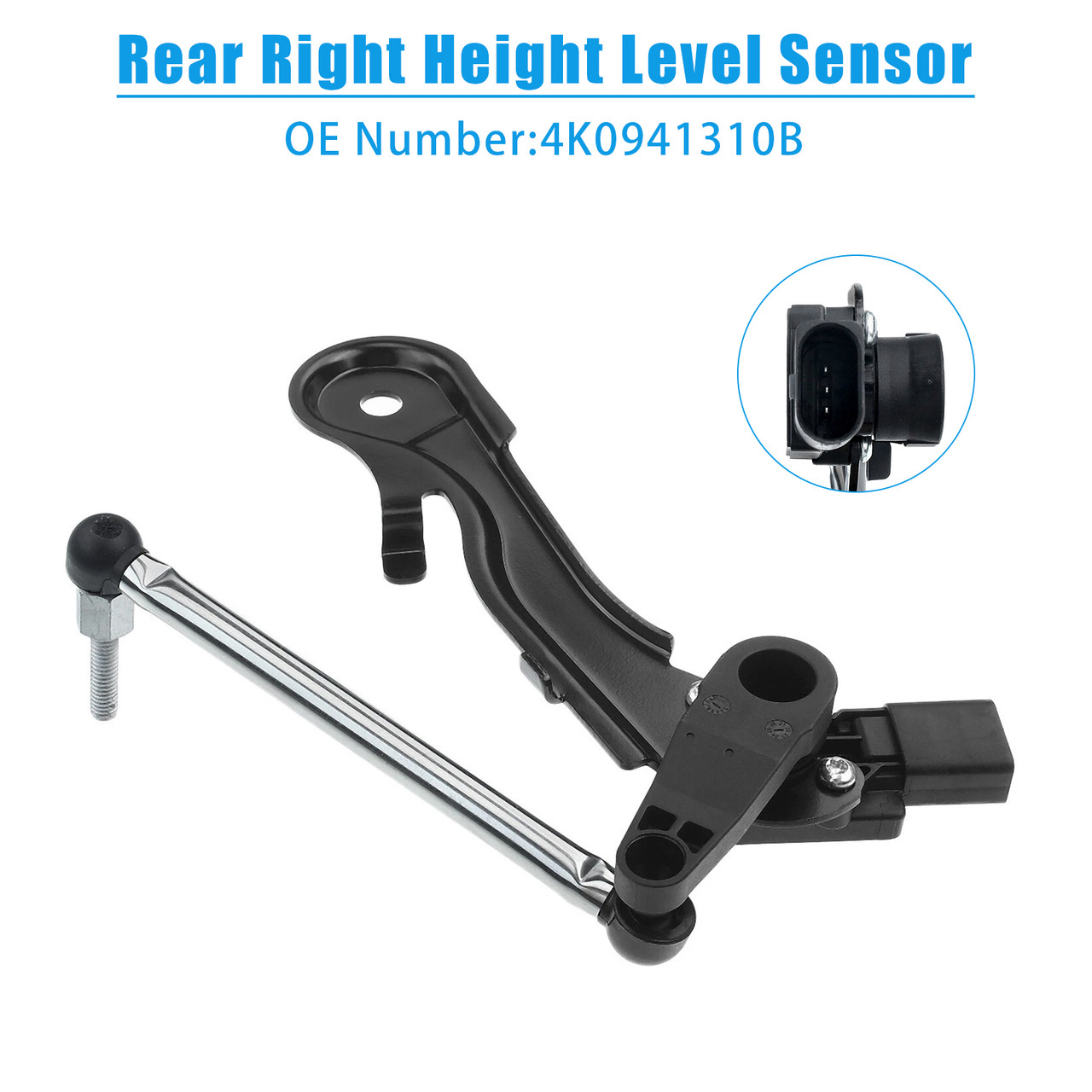 2018-2020 Audi A6 C8 A7 Sportback Q5 SQ5 Quattro Rear Right Height Level Sensor 4K0941310B Generic